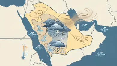 أمطار رعدية وسيول محتملة على 8 مناطق.. واضطراب جوي واسع يمتد من الشمال إلى الجنوب اليوم