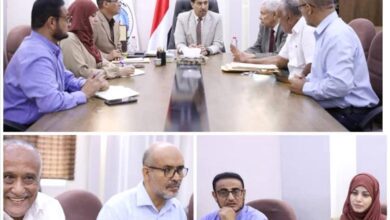 البكري يوجه باستكمال العمل في ملعب الشهداء وصرف مستحقات أندية أبين