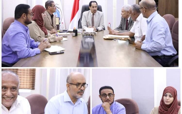 البكري يوجه باستكمال العمل في ملعب الشهداء وصرف مستحقات أندية أبين