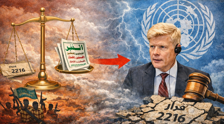 الحكومة اليمنية تهاجم خطاب المبعوث الأممي… وتتهمه بمنح الحوثيين غطاءً سياسياً يخالف قرارات مجلس الأمن وتشويه المرجعية الدولية