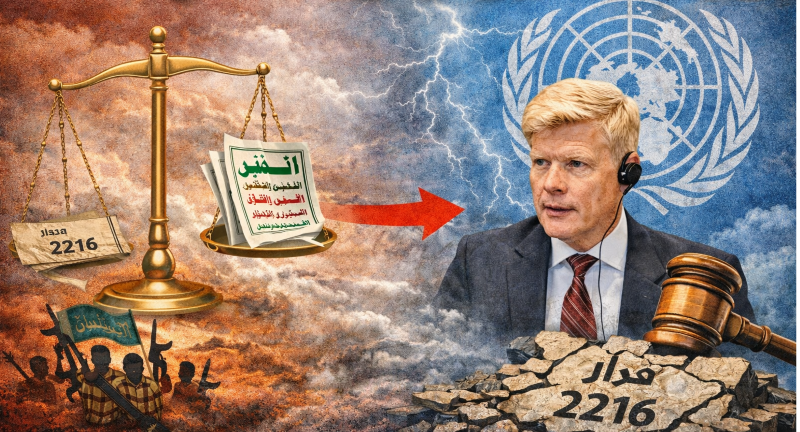 الحكومة اليمنية تهاجم خطاب المبعوث الأممي… وتتهمه بمنح الحوثيين غطاءً سياسياً يخالف قرارات مجلس الأمن وتشويه المرجعية الدولية
