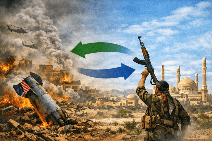 تحليل أمريكي يكشف محدودية الاستراتيجيات العسكرية التقليدية في مواجهة الحوثيين… رؤية تدعو لتقويض المليشيا داخليًا وخارجيًا بعيدًا عن موقف الحكومة وخيار الحسم العسكري