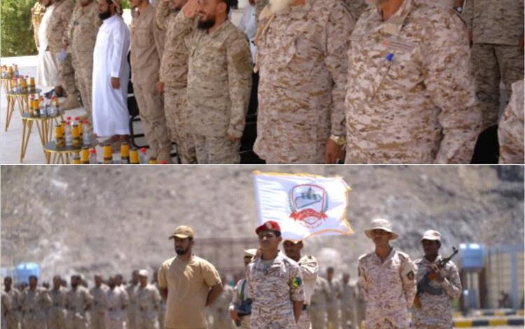 عرض عسكري لقوات درع الوطن في عدن احتفاءً بتخرج وحدات استجدادية