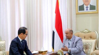 عضو مجلس القيادة الخنبشي يستقبل السفير الياباني ويبحثان سبل تعزيز التعاون