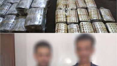 قوات طوق العاصمة عدن تضبط شحنة أدوية مهربة في نقطة مصنع الحديد
