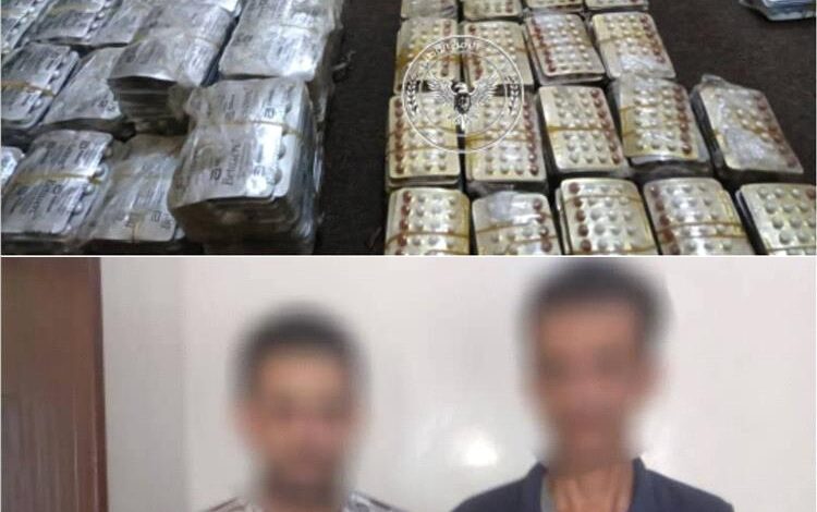 قوات طوق العاصمة عدن تضبط شحنة أدوية مهربة في نقطة مصنع الحديد