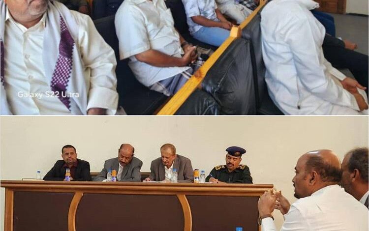 لقاء موسع بسيئون لتعزيز التنسيق بين القضاء والسلطة المحلية والأجهزة الأمنية