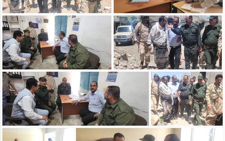 مدير أمن الضالع ومدير عام قعطبة يزوران إدارة أمن قعطبة لتعزيز الجهود وتحقيق الاستقرار بالمديرية