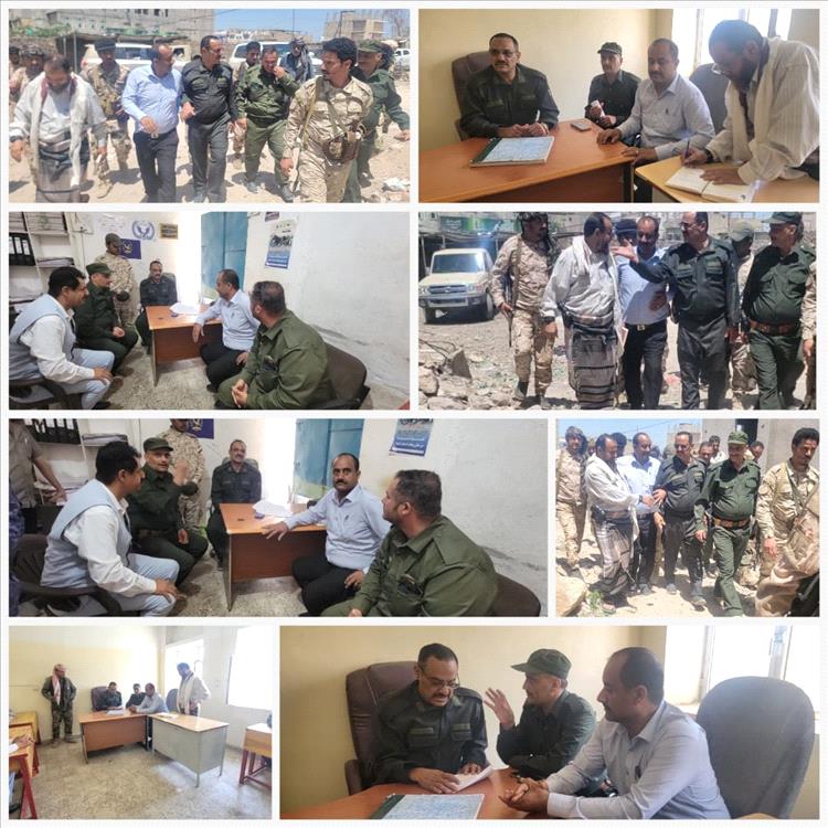 مدير أمن الضالع ومدير عام قعطبة يزوران إدارة أمن قعطبة لتعزيز الجهود وتحقيق الاستقرار بالمديرية