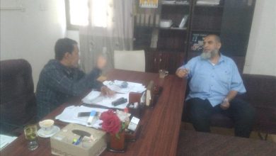 مدير عام مستشفى الأمراض النفسية يجتمع بمدير إدارة التمريض