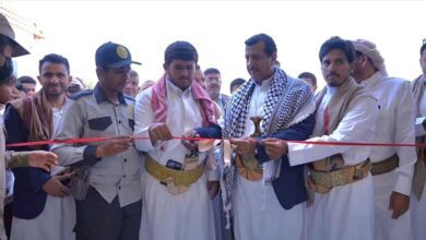 وكيل محافظة مأرب يفتتح مشروعاً استثمارياً بكلفة مليون دولار امريكي