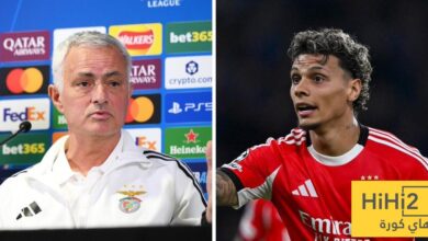 لاعب بنفيكا يعلق على رحيل مورينيو