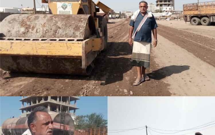 أعمال مسح وردم وتحسين مدخل شارع الخمسين بالرباط الغربي في تبن بلحج