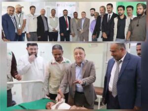 أمين محلي أبين يدشن مخيم الرازي الجراحي المجاني لإجراء ٣٢٠ عملية جراحية