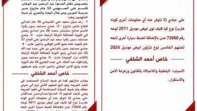 الشلفي يكشف المستور ..أسماء المتهمين في قضية مقتل عبدالرحمن الشاعر تظهر للعلن