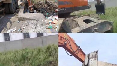 انطلاق حملة نظافة شاملة لإزالة مخلفات الصرف الصحي في قناة مجرى السيول بجعار