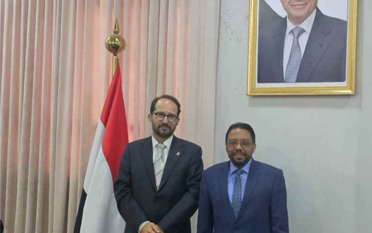 باسليم يبحث مع السفير السويسري لدى بلادنا تعزيز التعاون في حماية الآثار وتنمية القطاع السياحي