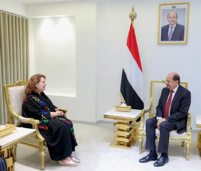الزنداني وممثلة برنامج الأمم المتحدة الإنمائي