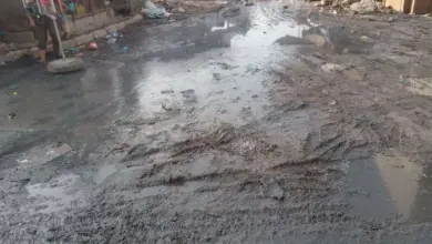تراكم مياه الوحل يُعيق حركة المواطنين بمدخل سوق المدينة غربي زنجبار