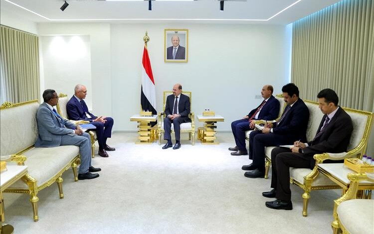 رئيس الوزراء وزير الخارجية يستقبل في عدن المنسق المقيم للأمم المتحدة