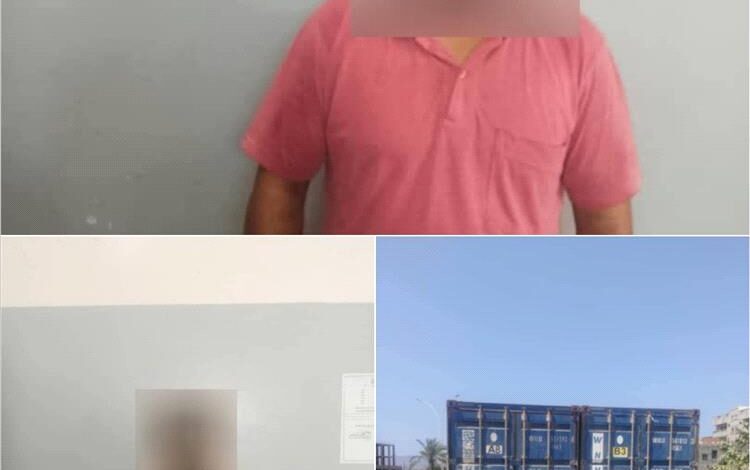 شرطة العريش تضبط حاويتين مسروقتين وتلقي القبض على المتهمين