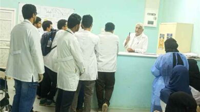 عدن.. تدشين البرنامج التطبيقي لطلبة جامعة العلوم والتكنولوجيا في مجال الاسهالات المائية بمستشفى الصداقة