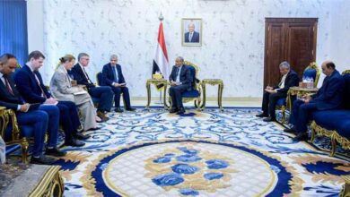عضو مجلس القيادة محمود الصبيحي يستقبل وفداً أممياً في عدن