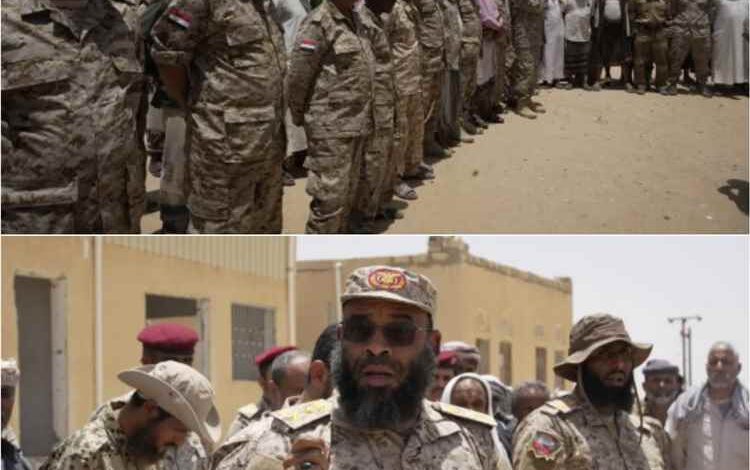 قائد المنطقة العسكرية الأولى يتفقد اللواء 11 حرس حدود بحضرموت