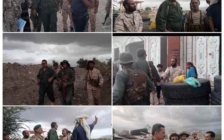 قائد المنطقة العسكرية الثامنة  يزور المرابطين في جبهات القتال في شمال وغرب قعطبة لتهنئتهم بمناسبة عيد الاضحى المبارك