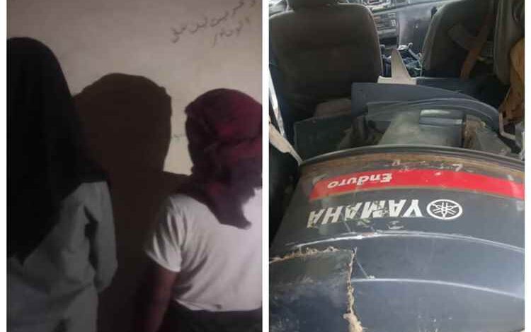 قوات الأمن الخاصة بأحور تضبط محرك قارب صيد مسروق قادم من شبوة