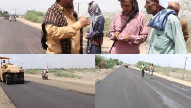 مدير عام خنفر يتفقد سير العمل في مشروع إعادة تأهيل طريق جعار – الحصن – باتيس