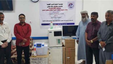 مستشفى القطن العام تتسلم أجهزة مختبرية مقدمة من مؤسسة ابو نور الدين الطبية