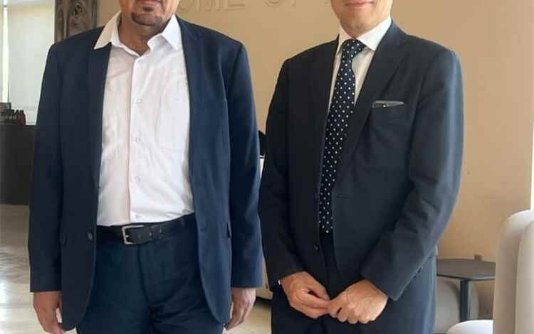 نائب رئيس الائتلاف يلتقي سفير اليابان لدى بلادنا ويبحثان مستجدات الأوضاع اليمنية