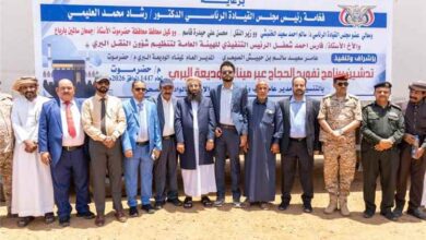 وزير الأوقاف ومدير منفذ الوديعة يدشّنان تفويج الحجاج للعام 1447هـ