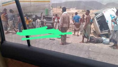 3 وفيات إثر حادث تصادم مروع في هضبة حضرموت