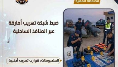 أجهزة الشرطة بمحافظة المهرة تضبط شبكة تهريب أفارقة