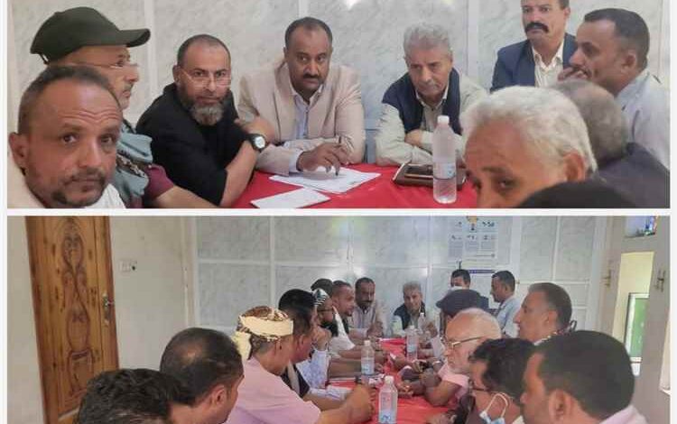 إجتماع موسع في قعطبة لإقرار إجراءات عاجلة لتفعيل الأوعية الإيرادية