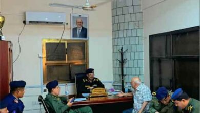 إجراء عملية الاستلام والتسليم بين رئيسي مصلحة التأهيل والإصلاح السلف والخلف بعدن.