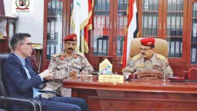 اركان محور تعز يبحث مع نائب رئيس بعثة اللجنة الدولية للصليب الأحمر تعزيز التعاون المشترك