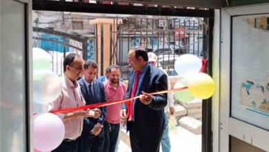 افتتاح مشروع منظومة التكييف والتبريد بمجمع الميدان الصحي في مديرية صيرة بعدن