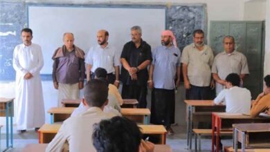 الأمين العام لمحلي القطن ومدير التربية يدشنان اختبارات إنهاء شهادة الثانوية العامة بالمديرية