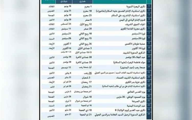 الحوثيون يدرجون عشرات الفعاليات الطائفية والسياسية ضمن التقويم المدرسي للعام الجاري