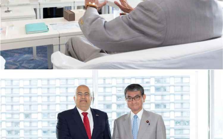السفير السنيني يلتقي رئيس لجنة العلاقات الخارجية فى الحزب الليبرالي الديمقراطي الحاكم