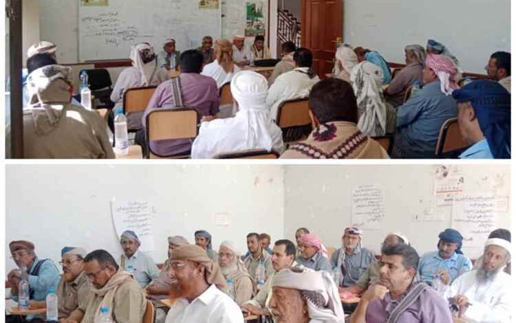 السلطة المحلية بحبان تعقد اللقاء التشاوري مع الوجهاء والشخصيات الاجتماعية لمناقشة أوضاع قطاع الكهرباء بالمديرية