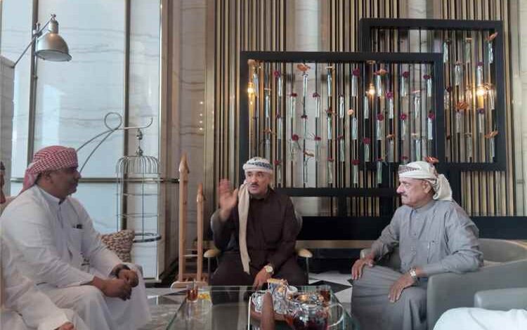 القائد صلاح الشنفره يلتقي مدير أمن سقطرى وقائد المحور