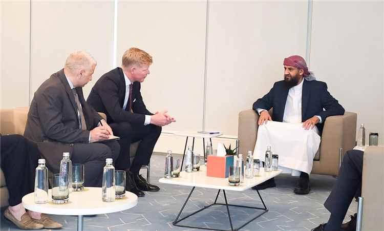 المحرّمي يستقبل المبعوث الأممي ويبحث معه مستجدات الأوضاع وجهود السلام في اليمن
