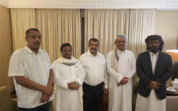 الميسري يلتقي رئيس حلف قبائل حضرموت وعدداً من قيادات الحلف