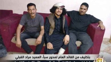 بتكليف من القائد العام لقوات محور سبأ العميد مراد القبلي.. قيادات عسكرية تتفقد جرحى المحور في القاهرة