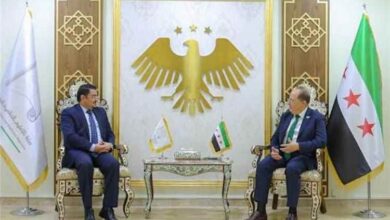 بعكر يبحث مع وزير التعليم العالى السوري تعزيز التعاون العلمي والأكاديمى