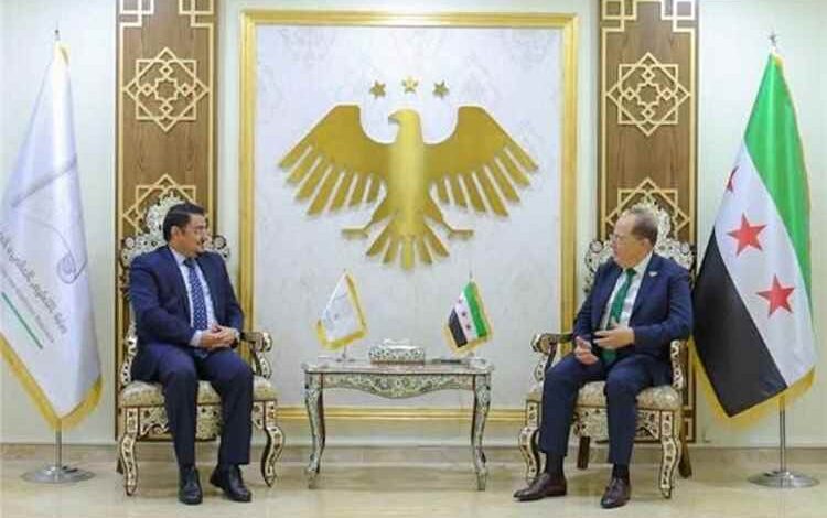 بعكر يبحث مع وزير التعليم العالى السوري  تعزيز التعاون العلمي والأكاديمى